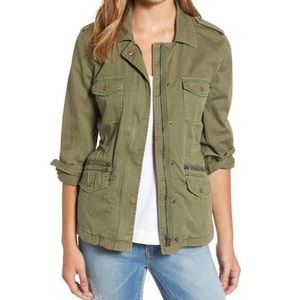 Lily Aldridge for Velvet khaki army jacket sz L